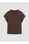 Peak New Season Brown Plus-Size Drapey Collar Blouse - 4