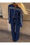 FINS STRIPED JEAN SET - 2