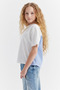 Girl's T-Shirt with Snap Detail - 3
