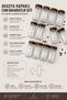 Set of 12 Acacia Lid Glass Spice Racks (32 Labels with Gift) - 5