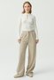 Women's Loose Cut Fabric Trousers - 2