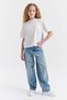 Girl's T-Shirt with Snap Detail - 7