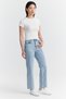 Women's High Waist Raw Hem Jeans - 4