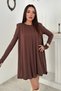 Brown cloak dress - 3
