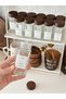 Set of 12 Acacia Lid Glass Spice Racks (32 Labels with Gift)