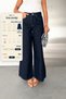 Women's Denim Blue Raw Denim Extra Wide Leg High Waist 100% Cotton Jean Denim Pants Angel-2062 - 3