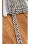 Decorative Ornament Strip, Plastic Stone Strip with a Shiny Crystal Look 1 Meter Silver -It Has the Feature of Being Able to Be Sewn. It Can Be Used in Many Areas Such as Clothing, Accessories, Shoes, Bags, or Home Textiles.