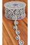 Decorative Ornament Strip, Plastic Stone Strip with a Shiny Crystal Look 1 Meter Silver -It Has the Feature of Being Able to Be Sewn. It Can Be Used in Many Areas Such as Clothing, Accessories, Shoes, Bags, or Home Textiles. - 2