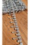 Decorative Ornament Strip, Plastic Stone Strip with a Shiny Crystal Look 1 Meter Silver -It Has the Feature of Being Able to Be Sewn. It Can Be Used in Many Areas Such as Clothing, Accessories, Shoes, Bags, or Home Textiles.
