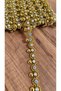 Decorative Trim Strip, Shiny Crystal-Looking Plastic Stone Strip 1 Meter -Can Be Sewn (Gold) Can Be Used in Many Areas Such as Clothing, Accessories, Shoes, Bags, or Home Textiles