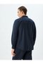 Basic Long Sleeve Viscose Blend Shirt - 4