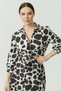 Women's Patterned Shirt with Front Tie Detail