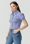 Women's Shirt with Puffed Sleeve Detail