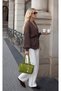 Women's Suede Star Charm Hand and Shoulder Bag - 3