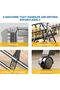 Clothes Drying Rack, Foldable 3-Level Laundry Drying Rack, Movable Clothes Rack with Height-Adjustab - 3