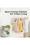 Wall Mounted Retractable Clothes Drying Stand – Compact Folding Laundry Hanger for Indoor & Outdoor - 3