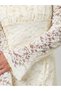 Cream Lace Mermaid Hem Maxi Dress - 3