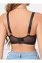 Black Padded Underwired Lace Bra - 4