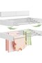 Wall Mounted Clothes Drying Rack 32", Foldable Wall Mount Laundry Rack Folding Indoor, Drying Rack C