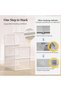 X-Large Shoe Storage Boxes Organizers Clear Plastic Stackable 12 Pack, Shoe Rack & Holder Substitute - 4