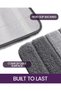 Bathroom Mat Non Slip, 50 x 80 cm Bath Mats Machine Washable, Grey - 7