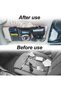 Modern Classic Car Visor Organizer, Black - 9 Compartments, PU Leather, Elastic Strap Mount, Sunglas - 8