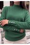 Boat Neck Sweater with Cuff Buttons - 2