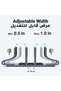 حامل لابتوب عمودي مُحسّن بثلاث فتحات، حامل لابتوب للمكتب قابل لتعديل العرض، حامل عمودي لأجهزة ماك بوك والكمبيوتر المحمول - 6