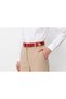 Genuine Leather Women's Belt with Gold Buckle and Metal Tips - 3 cm Belt for Jeans and Cloth Pants - 4