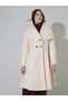 LONG LINE REGULAR FIT BUTTONED WOOL LOOK COAT 105 - 3