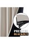 Blackout Curtains Window Drapes 137Wx244L 1 Panel Beige - 6