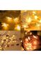 20 Ft 40 LED Star String Lights Warm White Battery Powered - 4