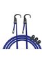 1.5m Elastic Camping Clothesline with 10 Clips Retractable Blue - 6