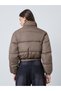 Brown Regular Fit Padded Jacket - 4