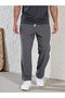 Grey Relaxed Fit Drawstring Pants