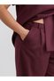 Soulife Burgundy Solid Loose & Wide-Leg Women's Pants—The ALITA CITY Difference - 3