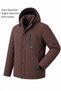Tuc 2034 Water Repellent Thermal Softshell Men's Coat with Fleece/Fur Lining - Cold-Proof Sports Coat Plus Size Men's Coat