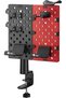 Modular Gaming Desk Organizer & Storage Kit - Rotating Desk Mount Pegboard with Universal Game Disc - 3