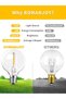 أضواء LED خارجية بطول 30.5 متر تعمل بالكهرباء، 57+5 مصابيح G40 بقوة 1 واط - 6
