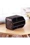 PU Leather 360° Rotatable Remote Control Holder,Nightstand TV Remote Caddy - 4