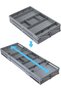 2/3 Tier Smart Collapsible Drawer Organizer,Multi Level Stacking Folding Junk Organizer, Foldable Ex - 2