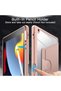 360° Rotating Case for iPad 9th/8th/7th Gen 10.2", Rose Gold - 5