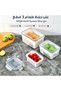 3 Pieces Food Storage Container with Removable Drain Basket, Stackable Plastic Leakproof Airtight Ki - 2