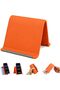Foldable Silicone Phone Holder Adjustable Desktop Stand Orange