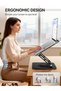 حامل للكمبيوتر المحمول يوضع على المكتب، حامل كمبيوتر قابل للتعديل بزاوية 360 درجة. °   قاعدة دوارة، حامل لابتوب مريح، Co - 2