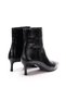 Women's Classic Pointed Toe Boots with Embossed Pattern and Stiletto Heels - 6