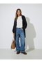 Black Brushed Yarn Longline Cardigan - 2