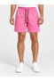 Light Pink Solid Knee-Length Drawstring Shorts - 2