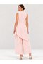 Pink Wide-Leg Trousers and Mock Neck Top Co-ord Set - 4