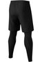 Men's Running Pants, 2 in 1 Gym Workout Pants with Liner, Side Pockets And Drawstring - 3